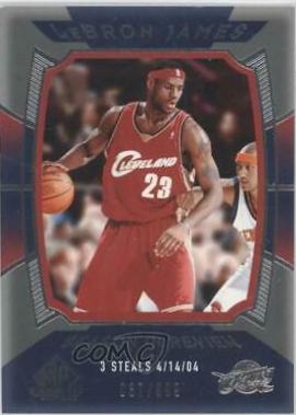 LeBron James #136 2004-05 SP Game Used Basketball