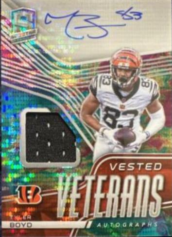 Tyler Boyd #SIG-TBO 2022 Panini Spectra Football Signatures