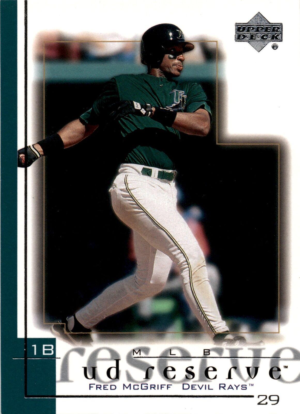 Fred McGriff #21 Baseball Cards 2001 Upper Deck Reserve