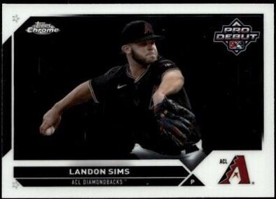 Landon Sims #PDC-100 Baseball Cards 2023 Topps Pro Debut Chrome