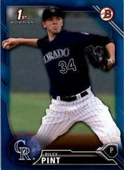 Riley Pint [Blue] #BD-50 Baseball Cards 2016 Bowman Draft Prices