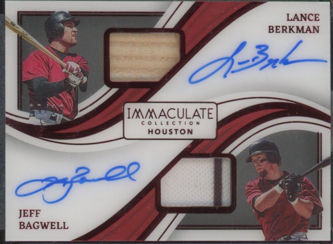 Lance Berkman #23 Baseball Cards 2023 Panini Immaculate Signatures