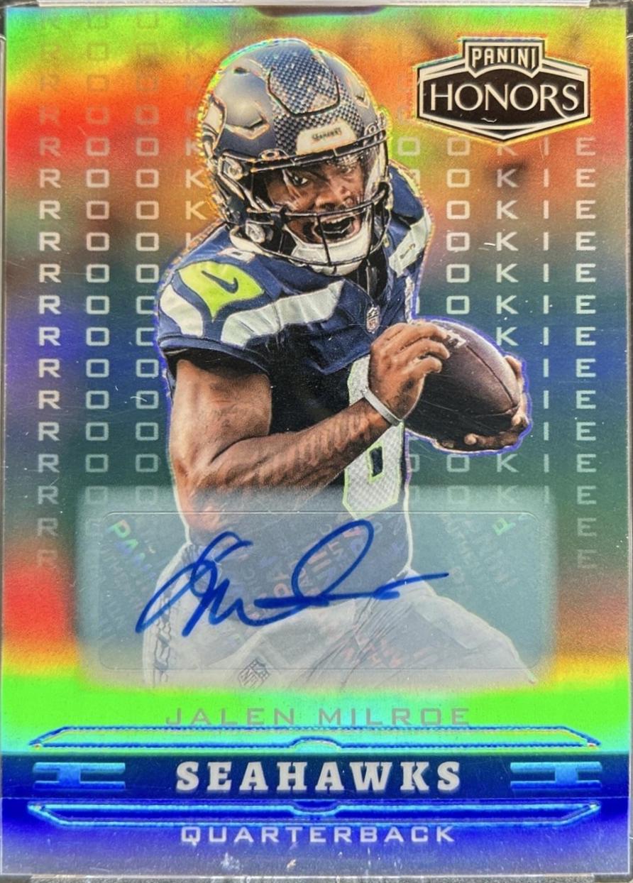 Jalen Milroe #9 2025 Panini Honors Football 2002 Honors Rookies Signatures