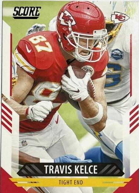 Travis Kelce #5 Football Cards 2021 Panini Score