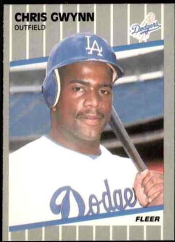 Chris Gwynn #59 Baseball Cards 1989 Fleer
