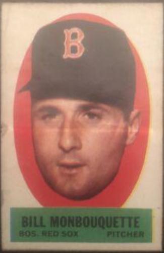 Bill Monbouquette Baseball Cards 1963 Topps Peel Offs