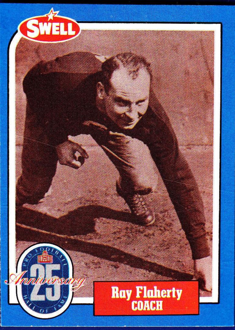 Ray Flaherty #21 Football Cards 1988 Swell Greats