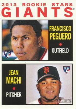 Francisco Peguero, Jean Machi #47 Baseball Cards 2013 Topps Heritage