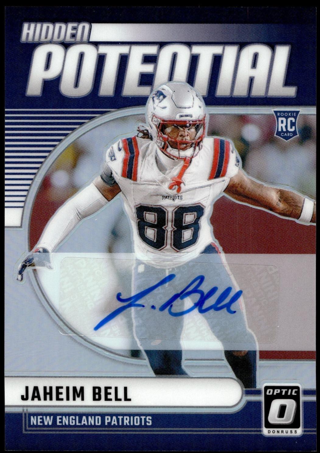 Jaheim Bell #14 Football Cards 2024 Panini Donruss Optic Hidden Potential Autograph
