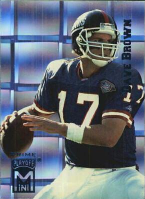 Dave Brown #9 Football Cards 1995 Playoff Prime