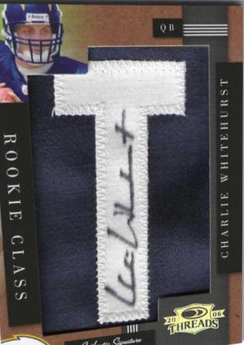 Charlie Whitehurst #233 2006 Panini Donruss Threads Football