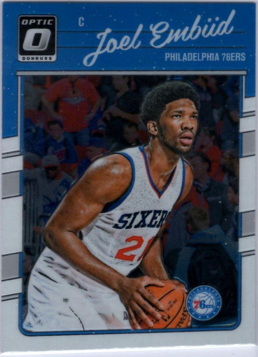 Joel Embiid #1 Basketball Cards 2016 Panini Donruss Optic
