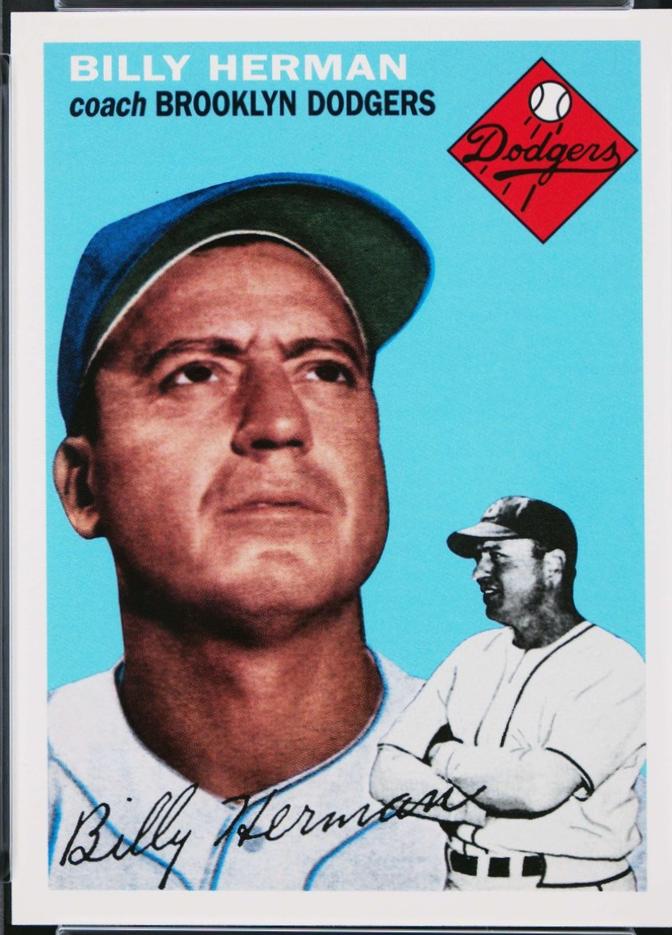 Billy Herman #70 1995 Topps Archives Brooklyn Dodgers Baseball