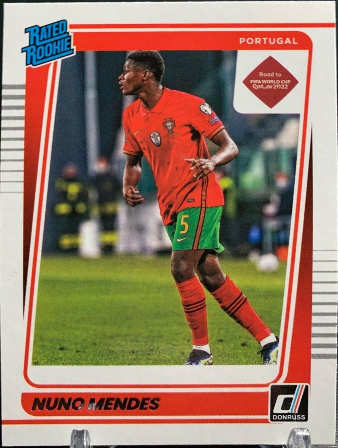 Nuno Mendes #192 Soccer Cards 2021 Panini Donruss Road to Qatar