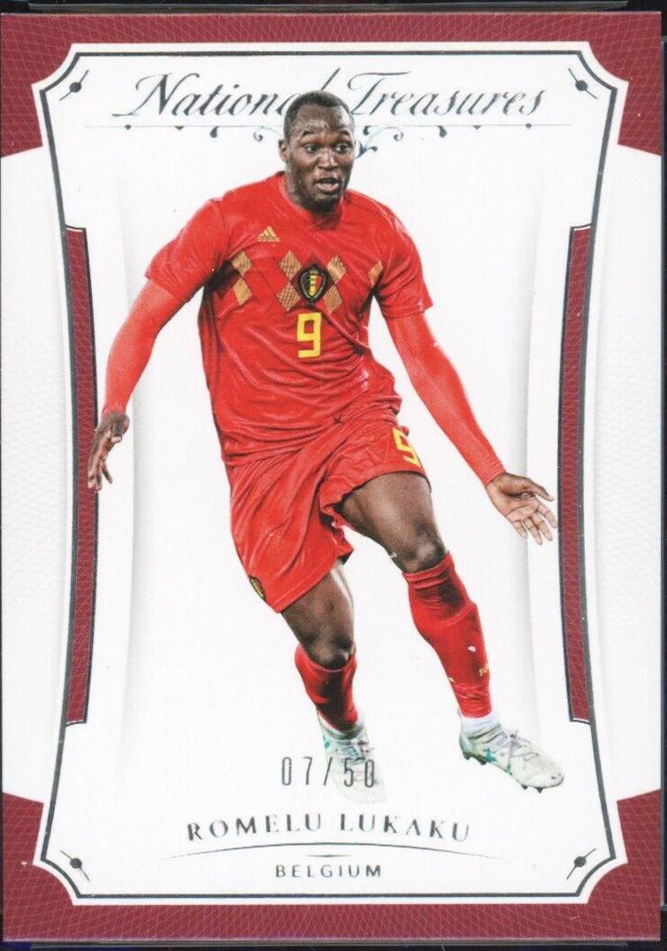Romelu Lukaku #37 Soccer Cards 2018 Panini National Treasures