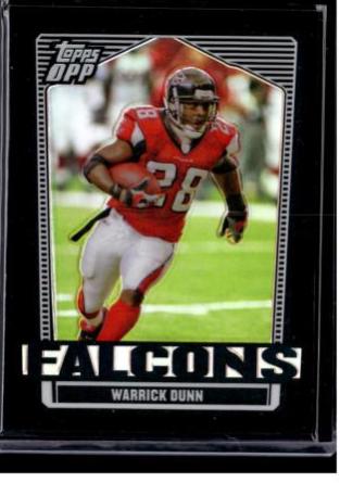 Warrick Dunn [Chrome Black Refractor] #36