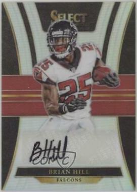 Brian Hill #RS-BH Football Cards 2017 Panini Select Rookie Signatures Prizm
