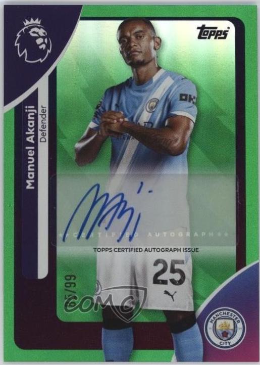 Manuel Akanji #AC-MA 2025 Topps Premier League Autograph