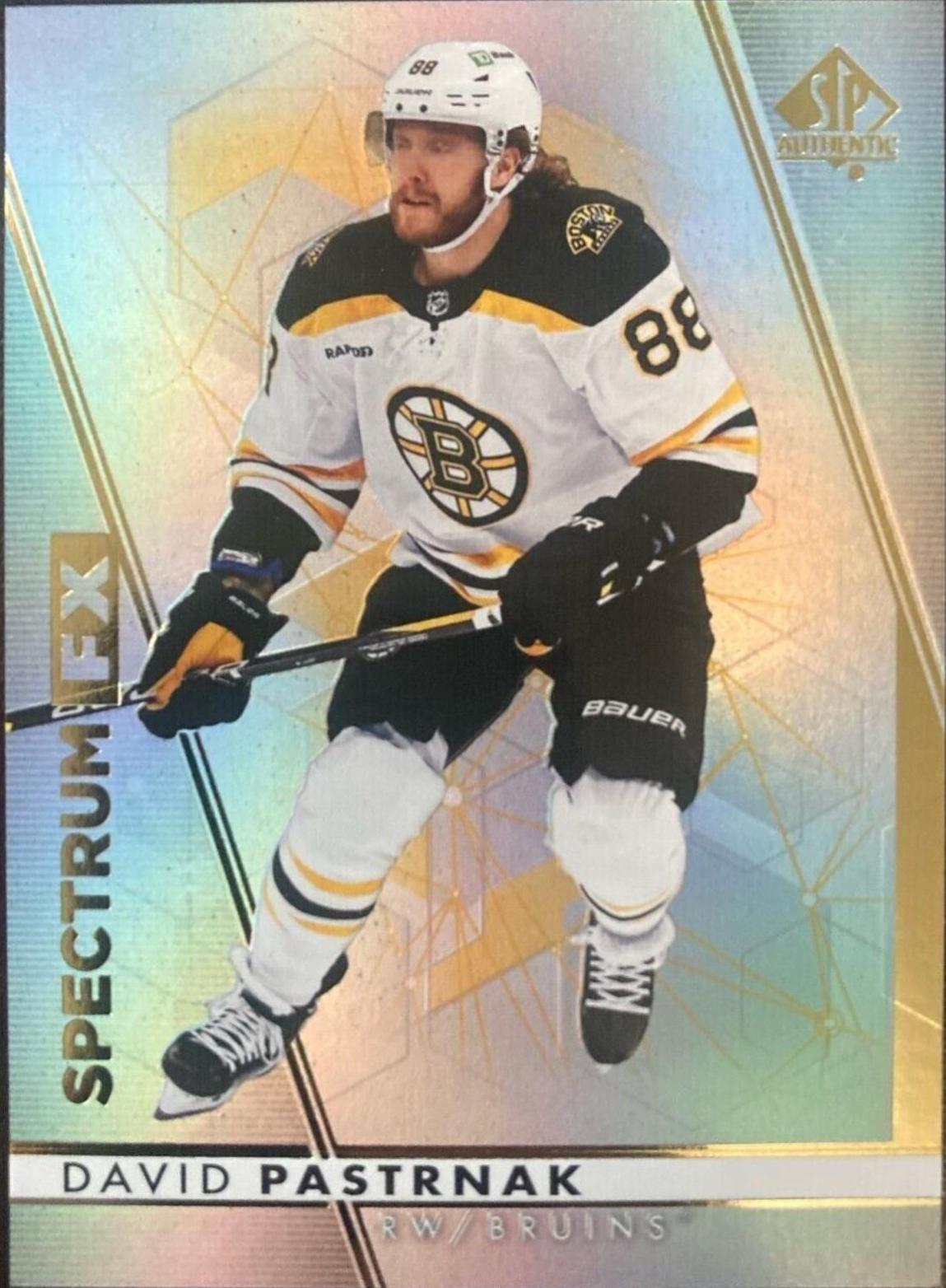 David Pastrnak #S-6 2022-23 SP Authentic Hockey Spectrum FX