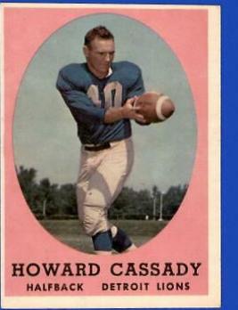 Howard Cassady #7 Football Cards 1958 Topps