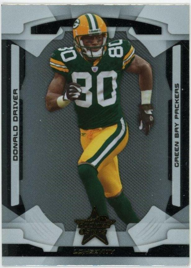 Donald Driver #36 Football Cards 2008 Leaf Rookies & Stars