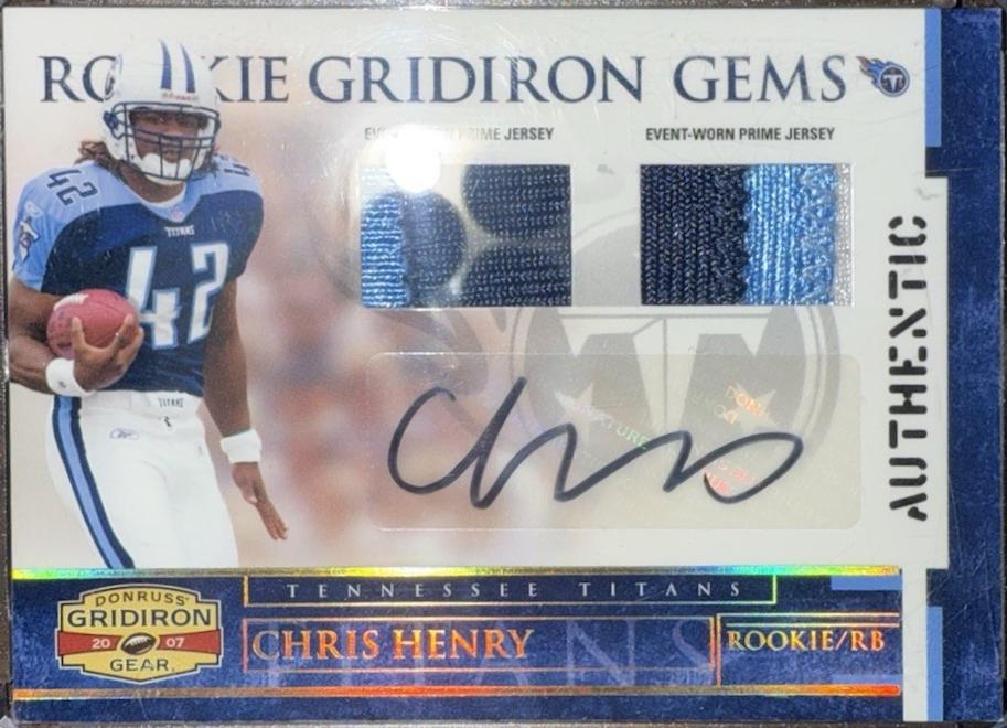 Chris Henry #210 2007 Panini Donruss Gridiron Gear Football