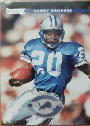 Barry Sanders #1 Football Cards 1996 Panini Donruss