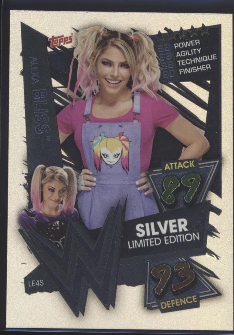 Alexa Bliss #LE4S Wrestling Cards 2021 Topps Slam Attax WWE Limited Edition Silver