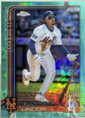 Francisco Lindor [Aqua Refractor] #170 Prices | 2025 Topps Chrome 