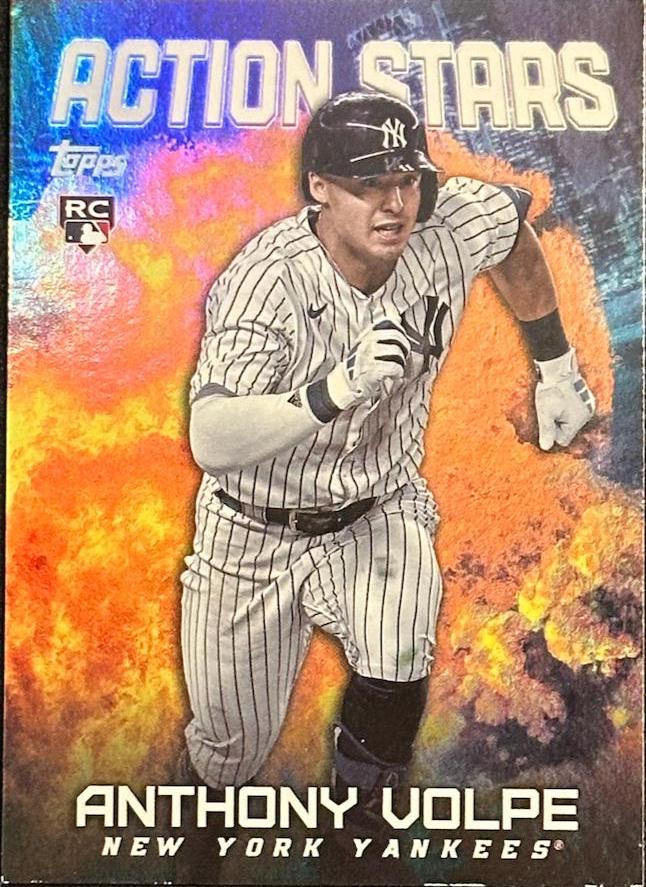 Anthony Volpe #AS-28 Baseball Cards 2023 Topps Update Action Stars