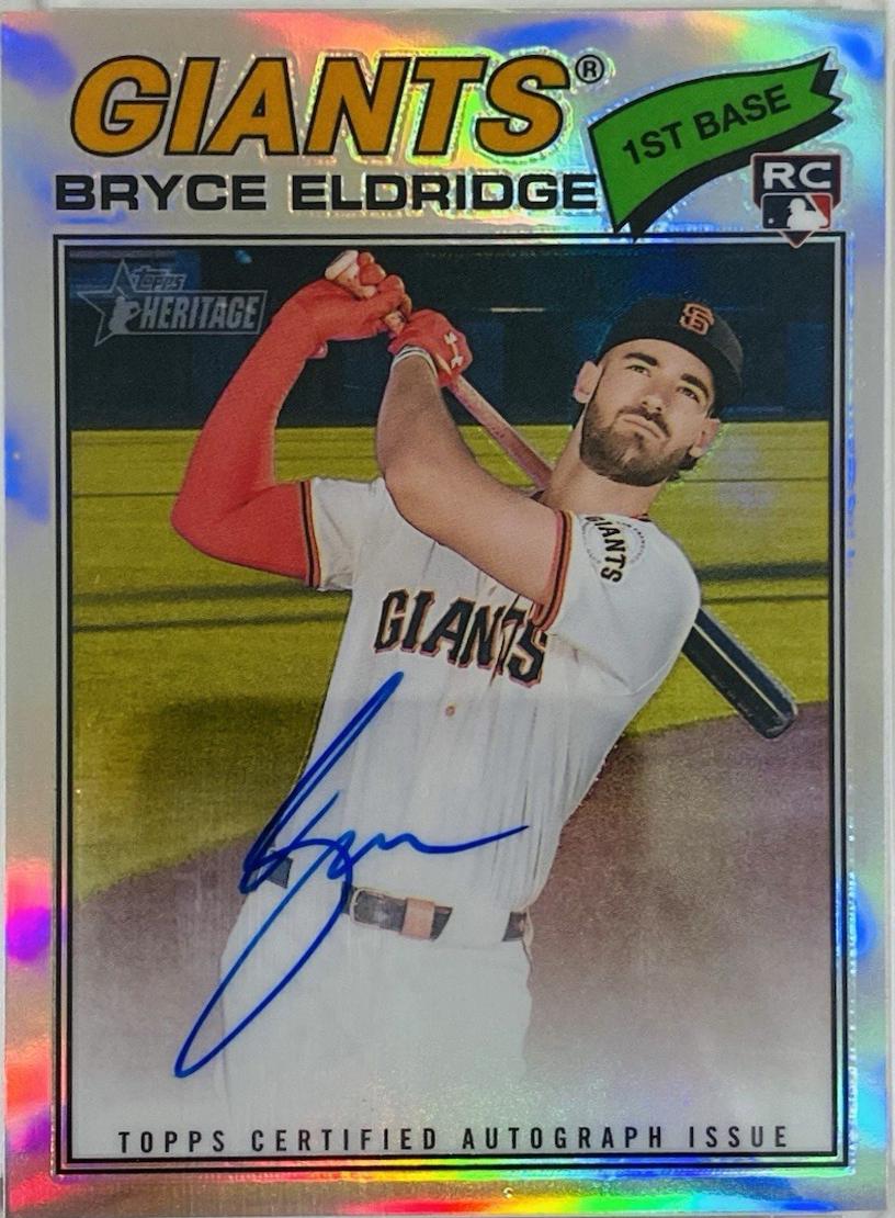 Bryce Eldridge #ROAC-BE 2026 Topps Heritage Baseball Chrome Autographs