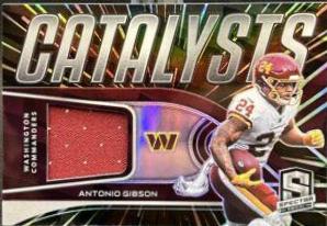Antonio Gibson #CAT-AGI Football Cards 2022 Panini Spectra Catalysts