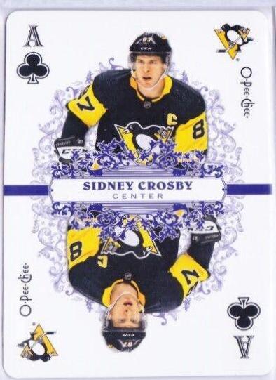 Sidney Crosby #A Hockey Cards 2022 O Pee Chee Playing Cards