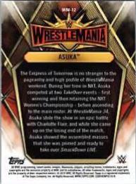 Asuka #WM-12 Wrestling Cards 2019 Topps WWE Champions Wrestlemania