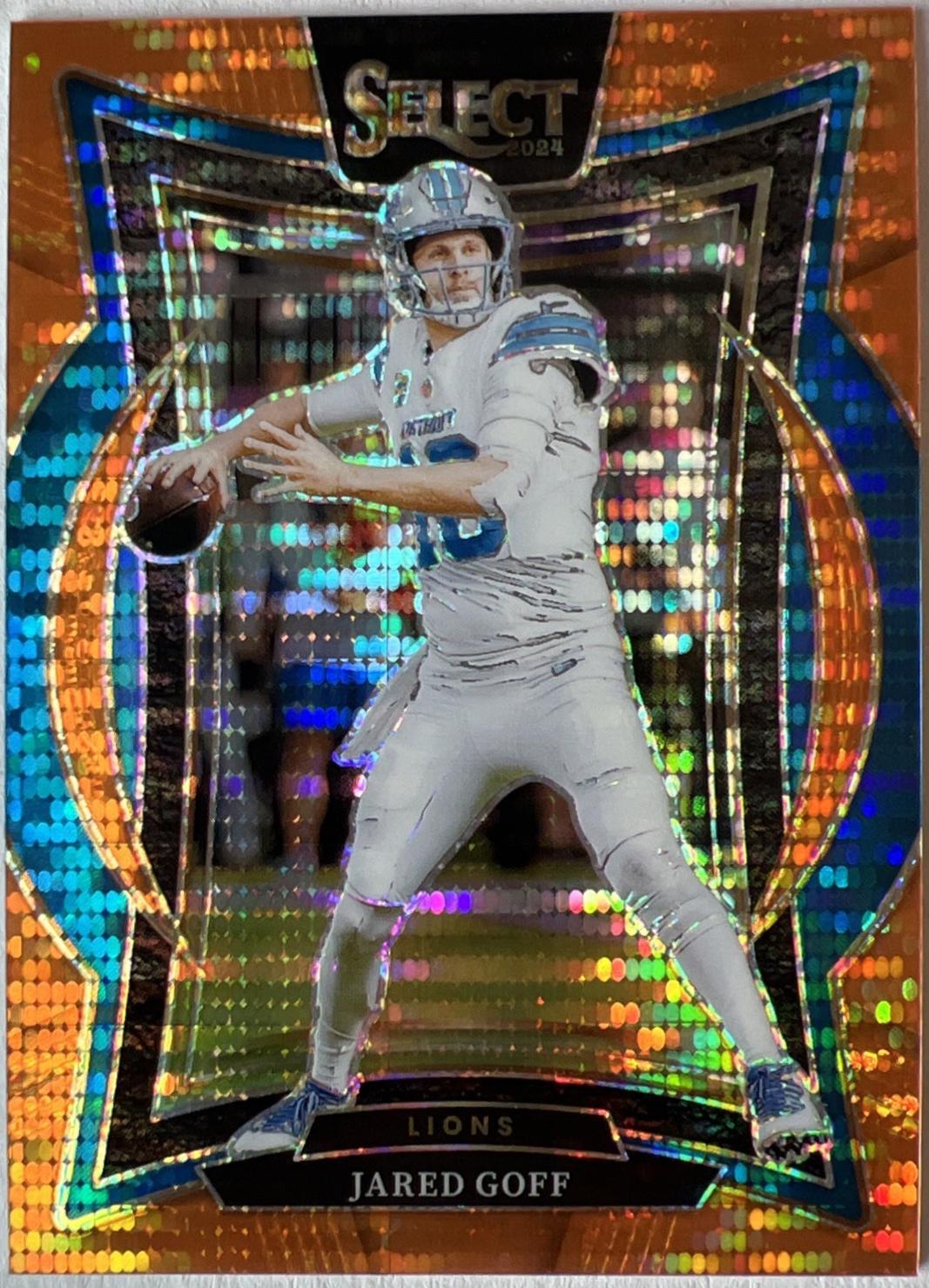 Jared Goff [Neon Orange Pulsar Prizm] #389