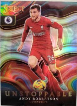 Andy Robertson #7 Soccer Cards 2022 Panini Select Premier League Unstoppable