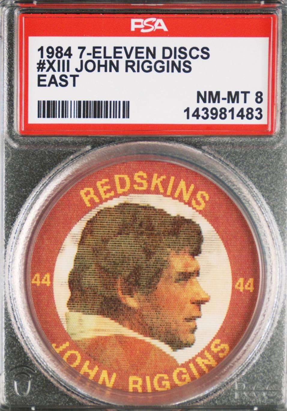 John Riggins #XIII 1984 7 Eleven Discs Football