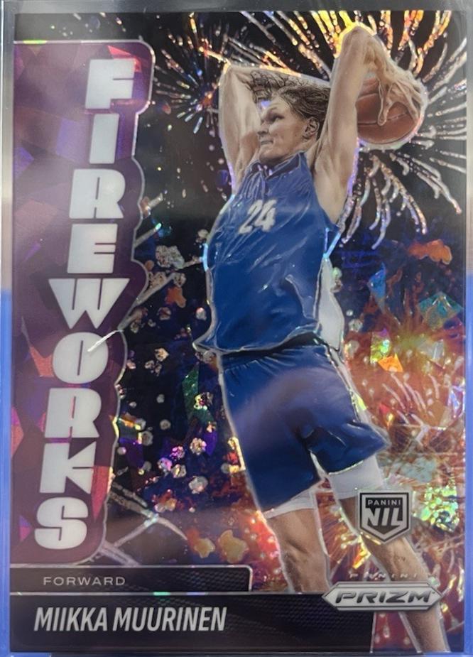 Miikka Muurinen #12 2025-26 Panini Prizm Basketball Fireworks