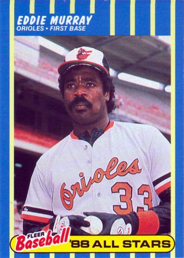 Eddie Murray #28 Baseball Cards 1988 Fleer Baseball All Stars