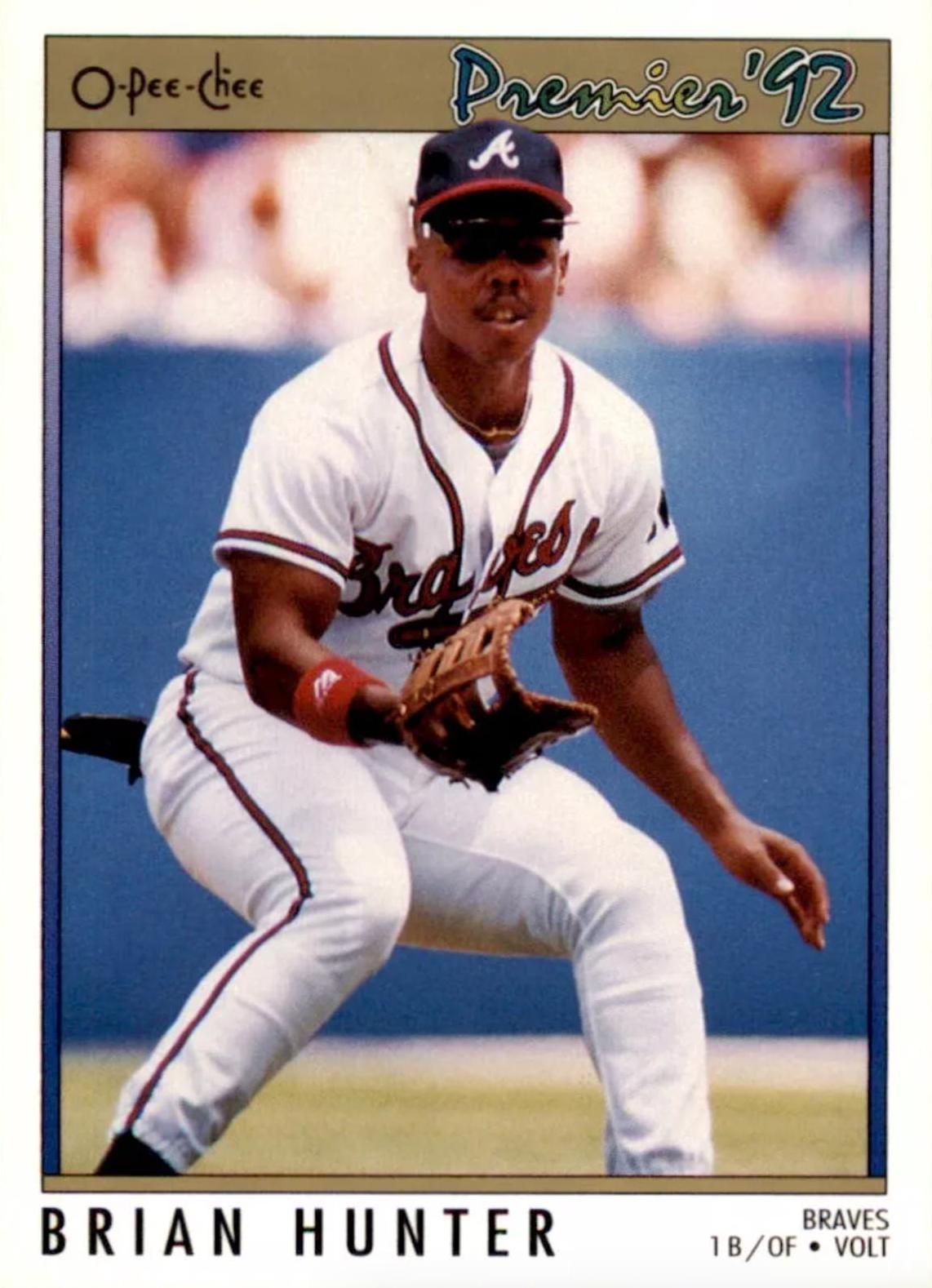 Brian Hunter #78 Baseball Cards 1992 O Pee Chee Premier