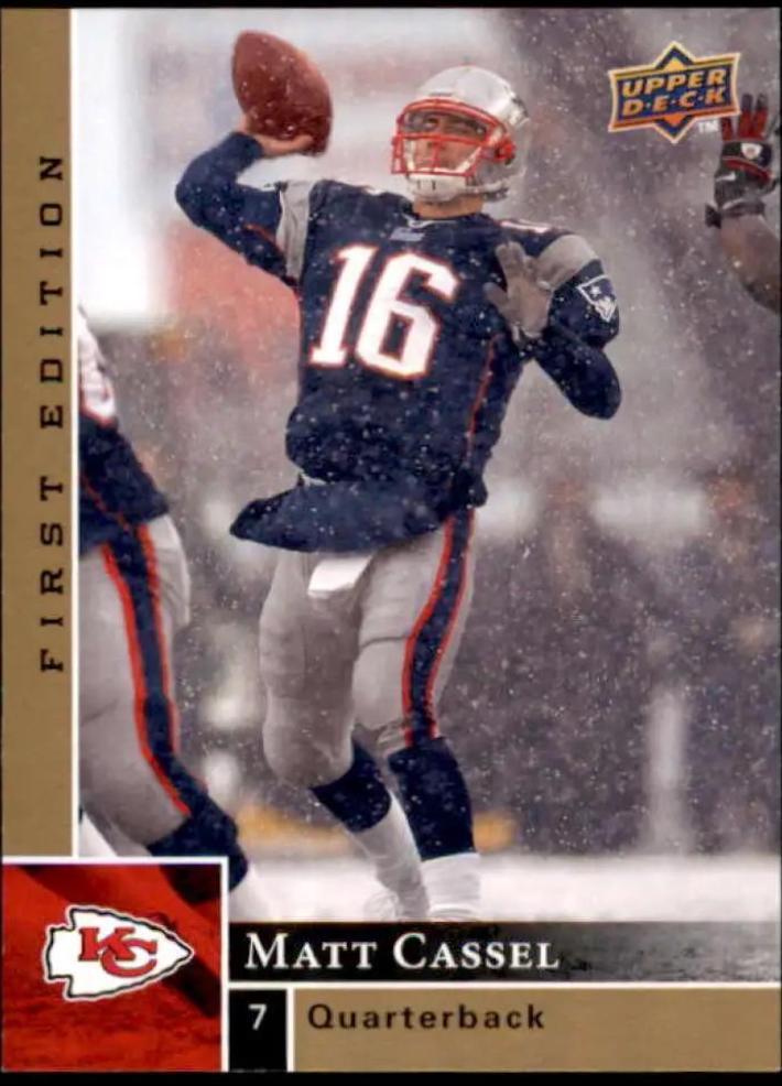 Matt Cassel #75 Football Cards 2009 Upper Deck First Edition