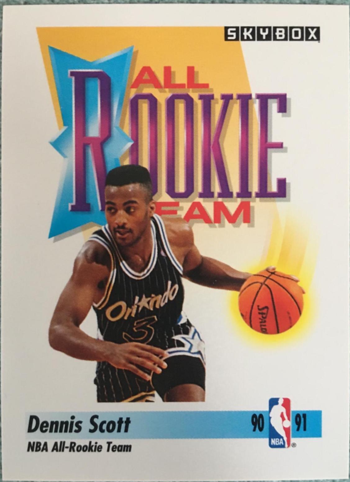 Dennis Scott #320 Basketball Cards 1991 Skybox