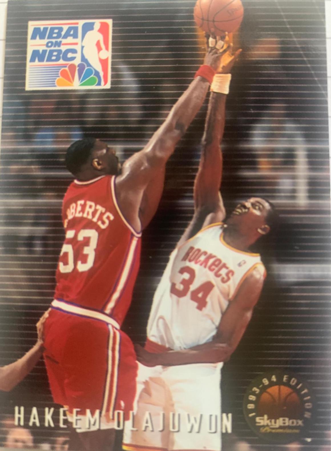 Hakeem Olajuwon NBA Playoff Performance #6 Basketball Cards 1993 Skybox Premium