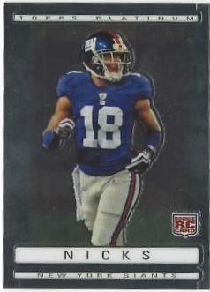 Hakeem Nicks #121 Football Cards 2009 Topps Platinum