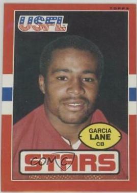 Garcia Lane #17 Football Cards 1985 Topps USFL