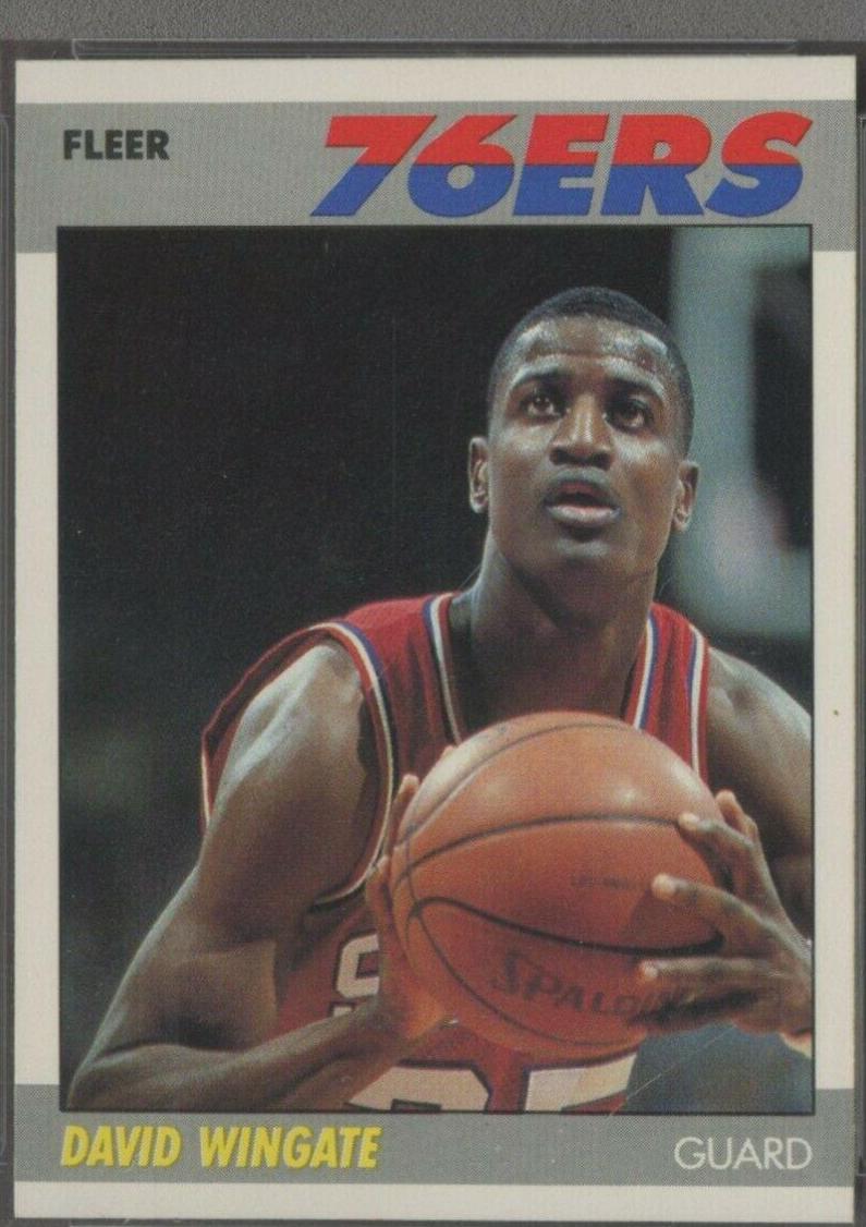 David Wingate #125 Basketball Cards 1987 Fleer