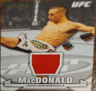 Rory MacDonald #KR-RM Ufc Cards 2013 Topps UFC Knockout Relics