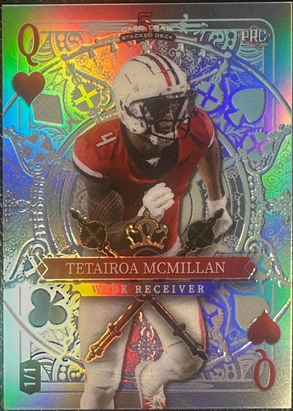Tetairoa McMillan #SDJH-TMN 2024 Wild Card 5 Card Draw Football