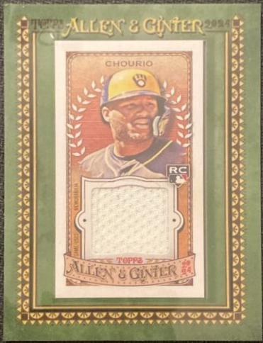 Jackson Chourio #MFR-JCH Baseball Cards 2024 Topps Allen & Ginter Mini Framed Relic