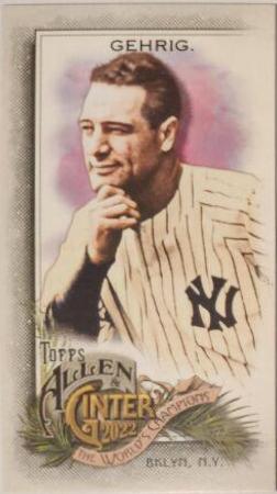 Lou Gehrig #381 2022 Topps Allen & Ginter Baseball